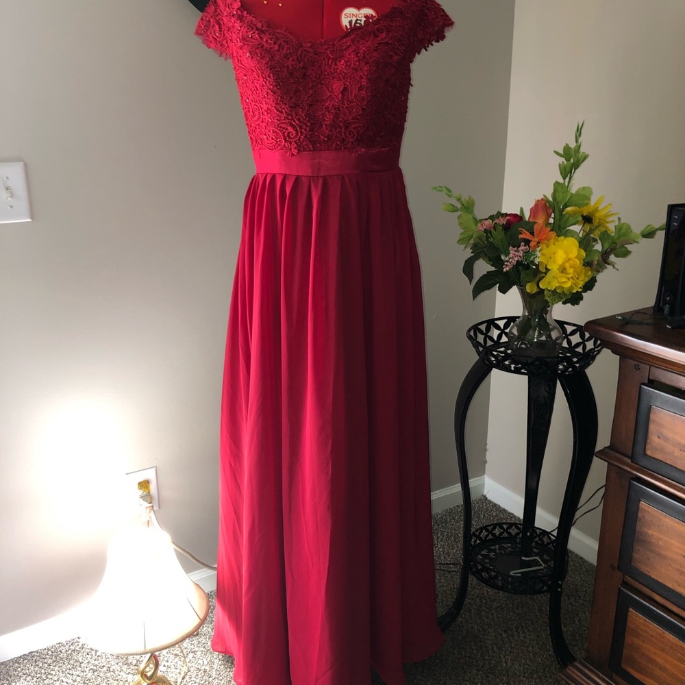 Red Event Gown - image 1